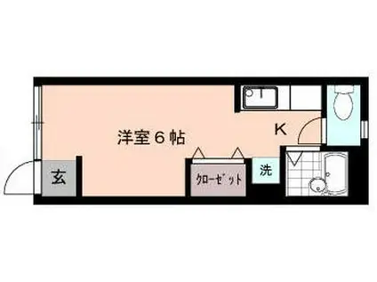 KESハイム中延(ワンルーム/1階)の間取り写真