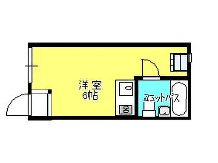 キャロットハウス毛呂(ワンルーム/1階)の間取り写真