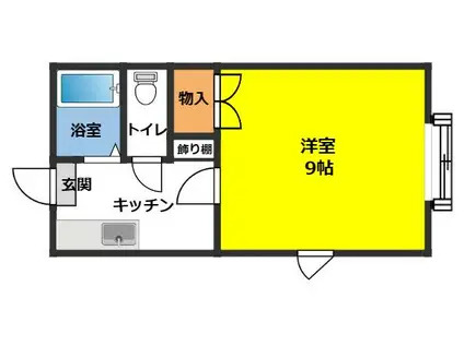 エスペランサスゴ(1K/2階)の間取り写真