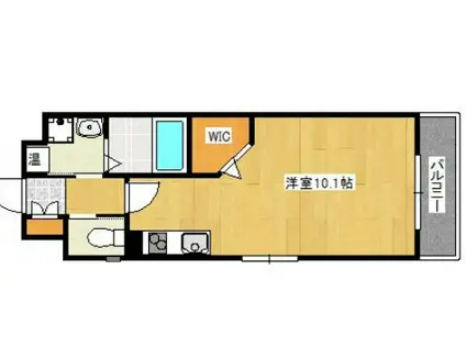 ヴィアノ塩屋町(ワンルーム/2階)の間取り写真