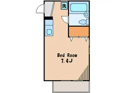 TCRE早稲田(ワンルーム/1階)の間取り写真