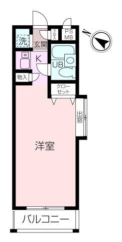 クリオ横須賀壱番館(ワンルーム/1階)の間取り写真