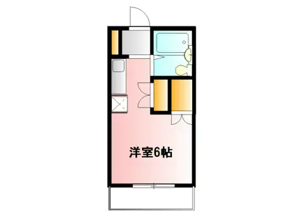 ハイツラビット(ワンルーム/1階)の間取り写真