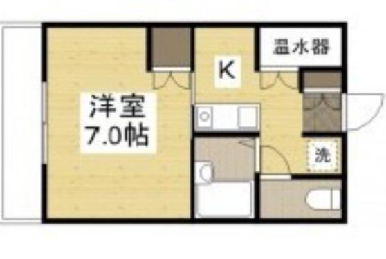 ライフコート(1K/5階)の間取り写真