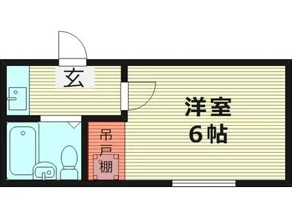 OMTビル(1K/2階)の間取り写真