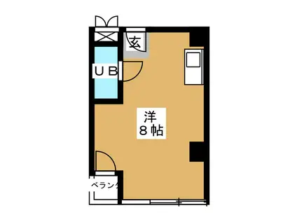 本郷ウッドフィールド(ワンルーム/2階)の間取り写真