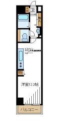 コーストワン(ワンルーム/3階)の間取り写真