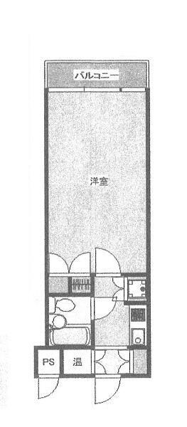 グレイス高輪(1K/3階)の間取り写真