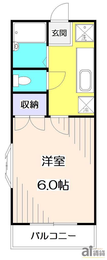 AIFORT.西荻窪(1K/2階)の間取り写真