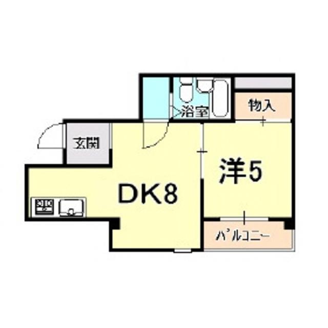 ロイヤルメゾン鹿塩壱番館(1DK/4階)の間取り写真