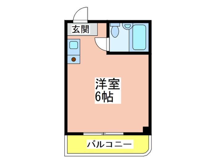 キャピタル京橋(ワンルーム/4階)の間取り写真