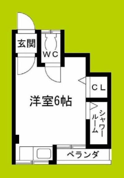 ビスタ本町(ワンルーム/3階)の間取り写真