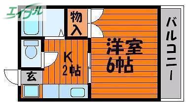 リトルハイム神田(1K/3階)の間取り写真