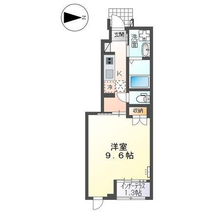 スターテラス南畝(1K/1階)の間取り写真
