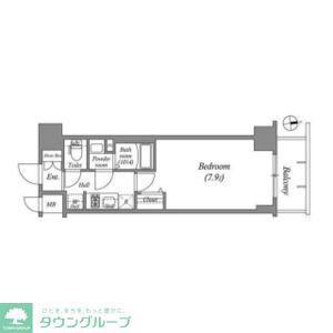 アドバンス名古屋ワイノット(1K/11階)の間取り写真