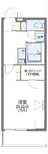 レオパレスボヌールドゥマン(1K/3階)の間取り写真