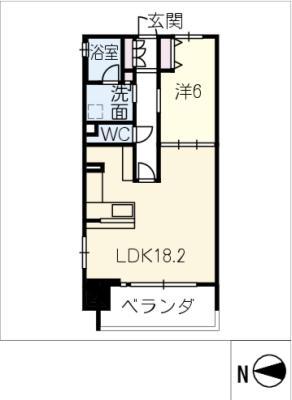 プレサンスグラン丸の内(1LDK/10階)の間取り写真