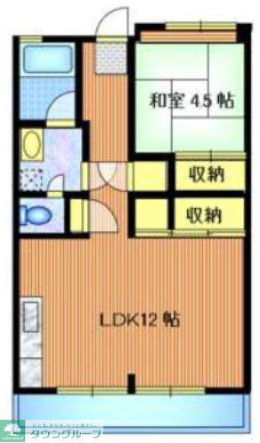 ハイツやま吉(1LDK/3階)の間取り写真