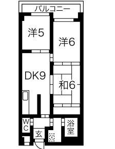 エピコット正(3LDK/5階)の間取り写真