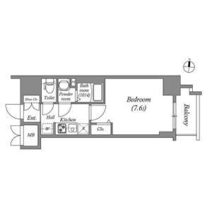SHOKEN RESIDENCE名古屋(1K/6階)の間取り写真
