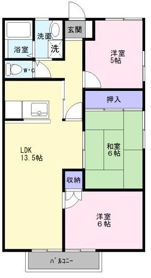 ノアーズアーク(3LDK/1階)の間取り写真
