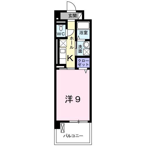 ROOT・ONE(1K/3階)の間取り写真