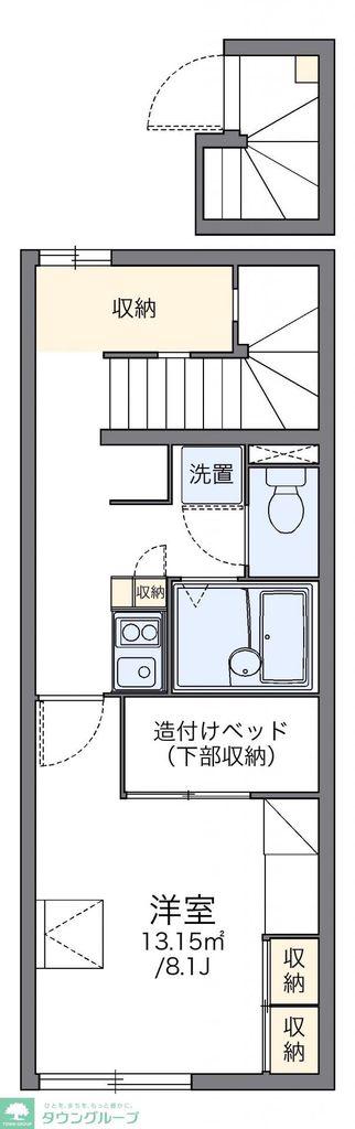レオパレスアヴニール(1K/2階)の間取り写真