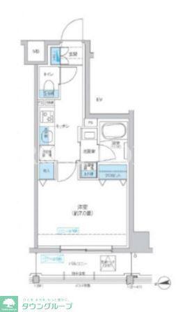 フレンシアノイエ成増(1K/2階)の間取り写真