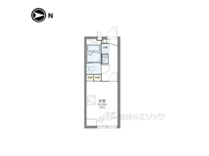 レオパレス サンメゾン(1K/1階)の間取り写真