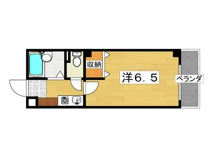 メゾン21(1K/4階)の間取り写真
