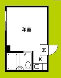 オックスフォード今川(ワンルーム/4階)の間取り写真