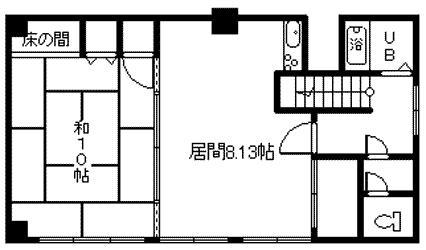 ルート219(1LDK/4階)の間取り写真