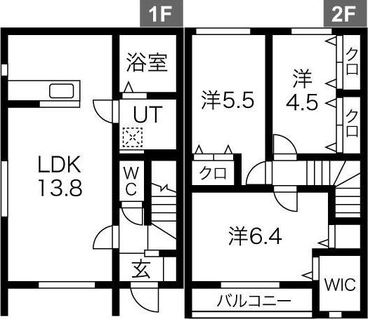MERVEILLE I(3LDK/1階)の間取り写真