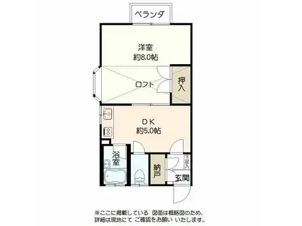 アルスUIII(1SLDK/2階)の間取り写真