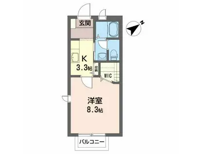 シャーメゾン大森(1K/2階)の間取り写真