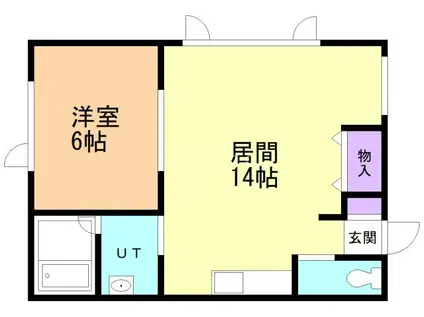 メゾンコラージュ(1LDK/1階)の間取り写真