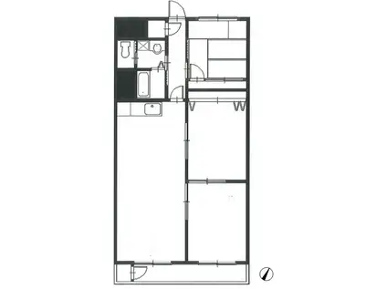 ニュー山手マンション(3LDK/2階)の間取り写真