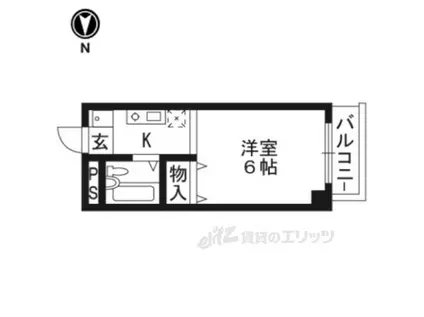 メゾンユニソール(1K/2階)の間取り写真