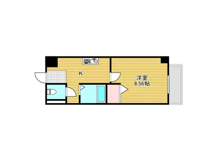 RESIDENCE蛍池(1K/8階)の間取り写真