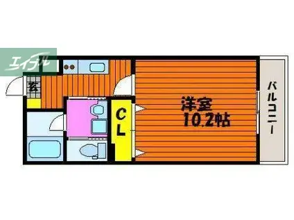 シリウス・T(1K/3階)の間取り写真