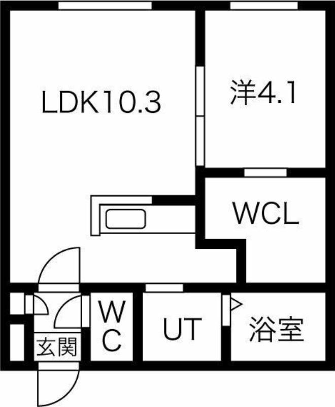 KOTI(1LDK/3階)の間取り写真