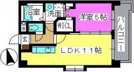 K313FUKUOKA(1LDK/4階)の間取り写真
