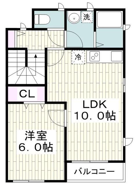 KOMACHISUITES(1LDK/2階)の間取り写真