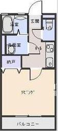 GRACIA(1K/1階)の間取り写真