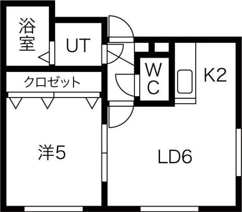 イースト BLUE(1LDK/2階)の間取り写真