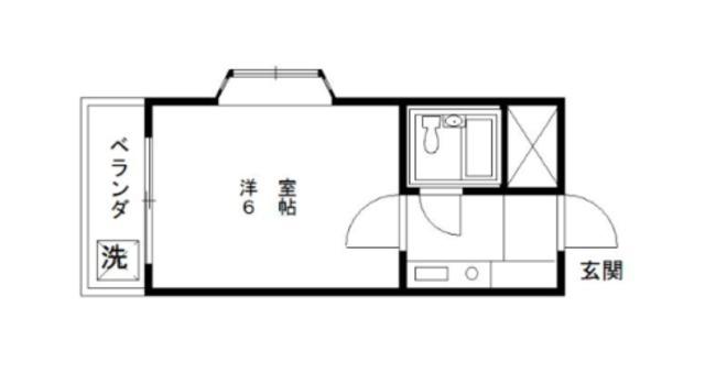 フォレスト・アバンセ(ワンルーム/1階)の間取り写真