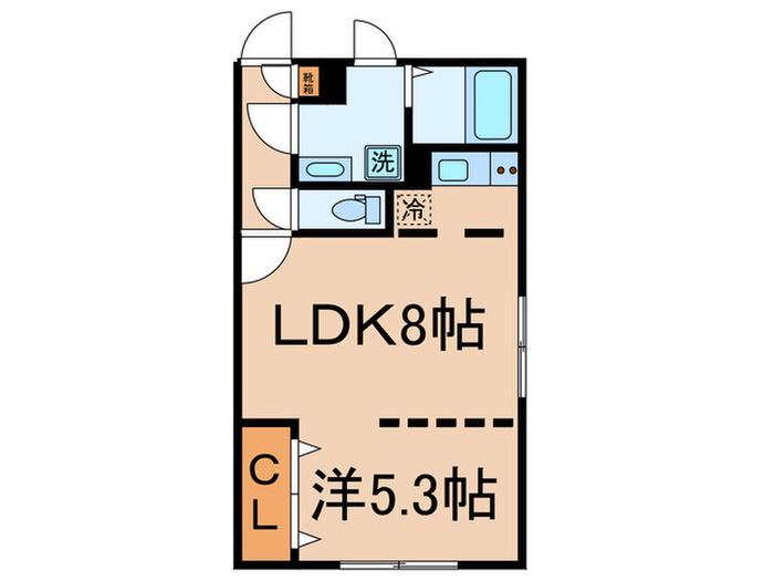 ブランシェ目黒(1LDK/4階)の間取り写真