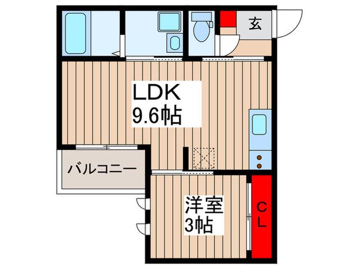 REGALEST 大和田(1LDK/2階)の間取り写真