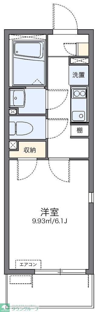 レオネクストライフワン長筬(1K/2階)の間取り写真