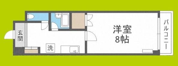 メゾンレッシュ(1K/3階)の間取り写真